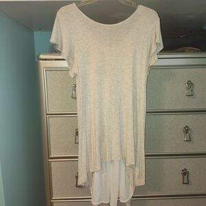 pebble and stone Light Gray Casual Tunic Top